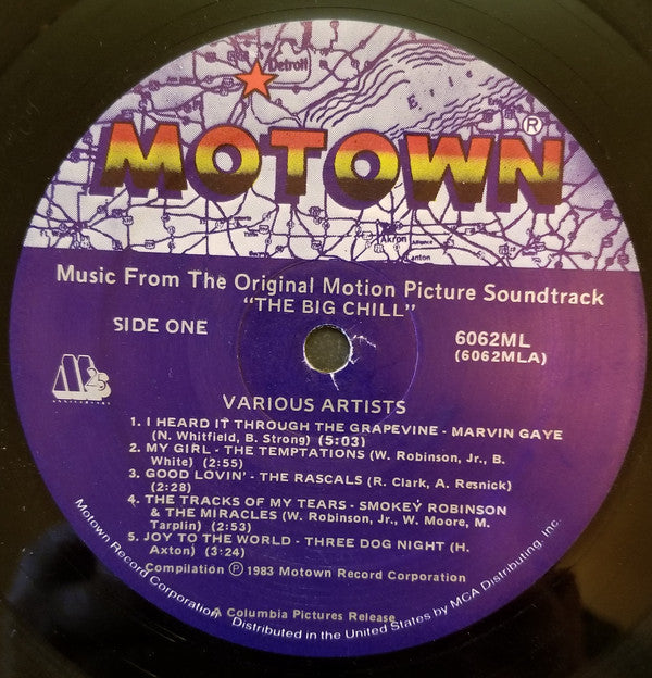 Various : The Big Chill (Original Motion Picture Soundtrack) (LP, Comp)