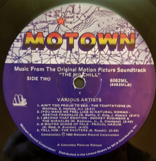 Various : The Big Chill (Original Motion Picture Soundtrack) (LP, Comp)