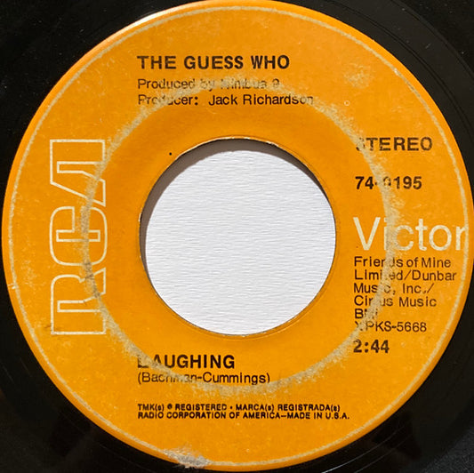 The Guess Who : Laughing (7", Single, Ind)