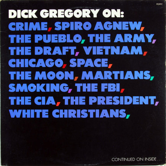 Dick Gregory : Dick Gregory On: (LP, Album, RCA)