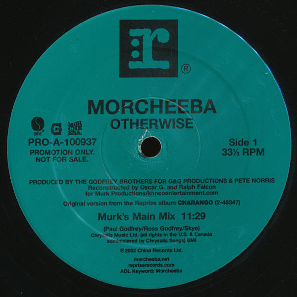 Morcheeba : Otherwise (12", Promo)