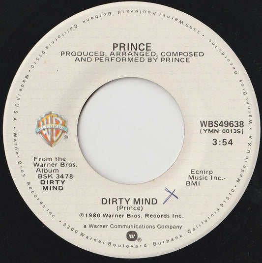 Prince : Dirty Mind (7", Single, Spe)