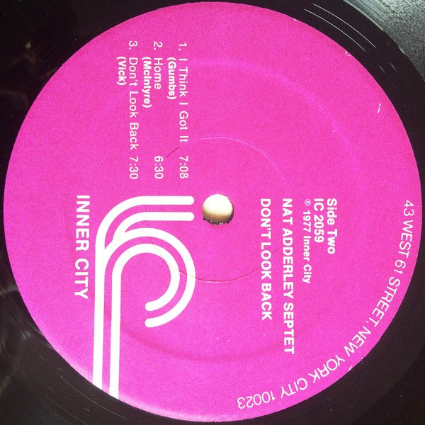 Nat Adderley Septet : Don't Look Back (LP, Album)