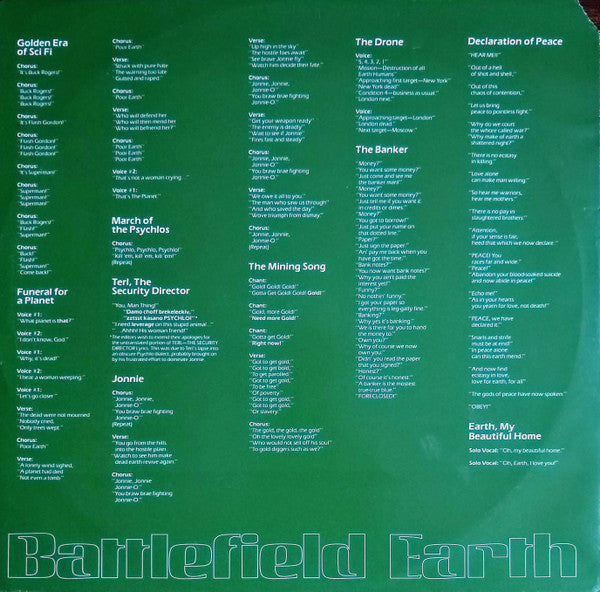 L. Ron Hubbard : Battlefield Earth (LP, Album, RE)