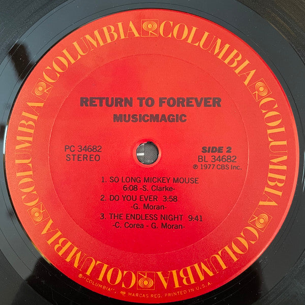 Return To Forever : Musicmagic (LP, Album, Pit)