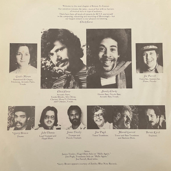 Return To Forever : Musicmagic (LP, Album, Pit)