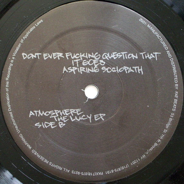 Atmosphere (2) : The Lucy EP (2x12", EP)
