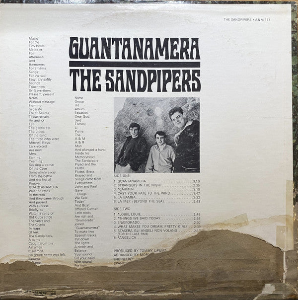 The Sandpipers : Guantanamera (LP, Album)