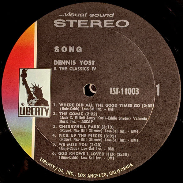 Dennis Yost & The Classics IV : Song (LP, Album, Gat)