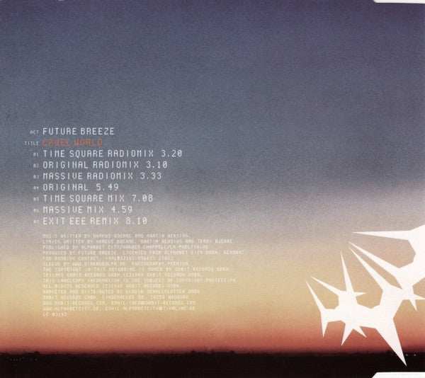 Future Breeze : Cruel World (CD, Maxi)