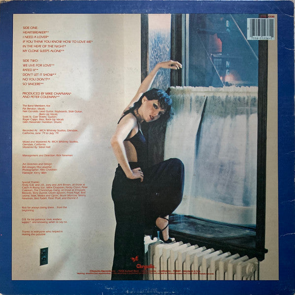 Pat Benatar : In The Heat Of The Night (LP, Album, PRC)