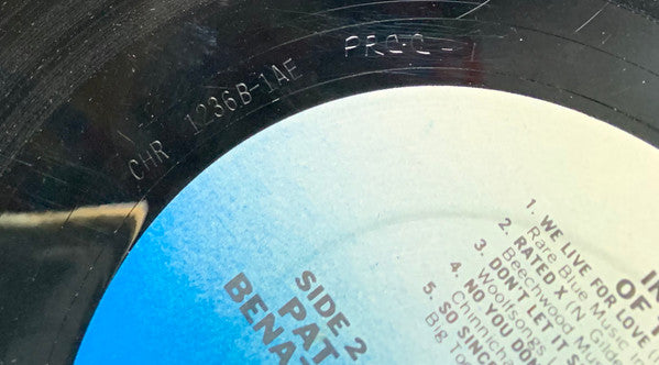 Pat Benatar : In The Heat Of The Night (LP, Album, PRC)