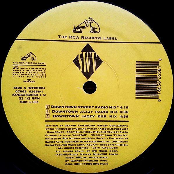 SWV : Downtown / Right Here (Human Nature) (12")