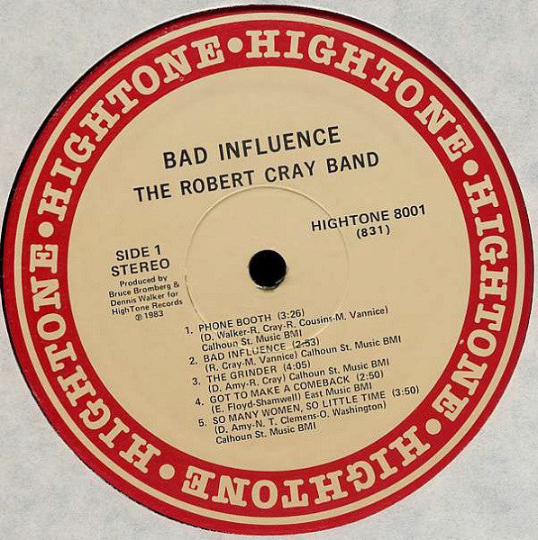 The Robert Cray Band : Bad Influence (LP, Album)