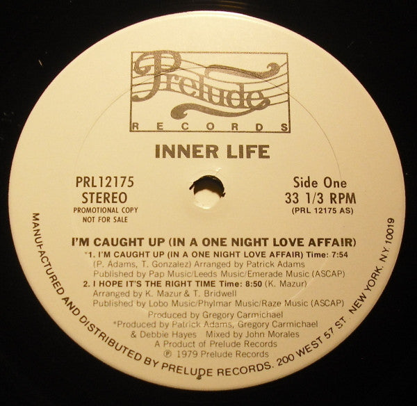 Inner Life : I'm Caught Up (In A One Night Love Affair) (LP, Album, Promo)