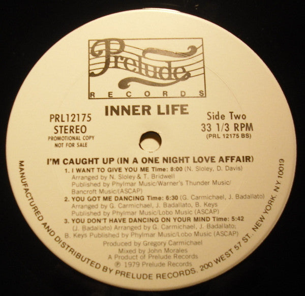 Inner Life : I'm Caught Up (In A One Night Love Affair) (LP, Album, Promo)