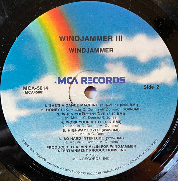 Windjammer : Windjammer III (LP, Album, Pin)