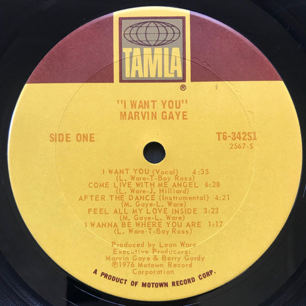 Marvin Gaye : I Want You (LP, Album, Ter)