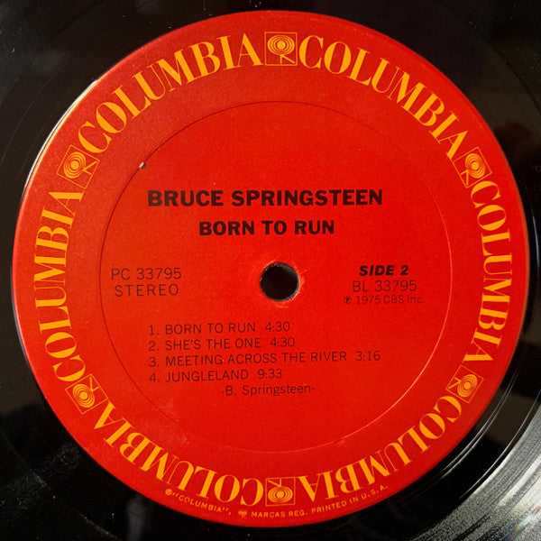 Bruce Springsteen : Born To Run (LP, Album, Unk)