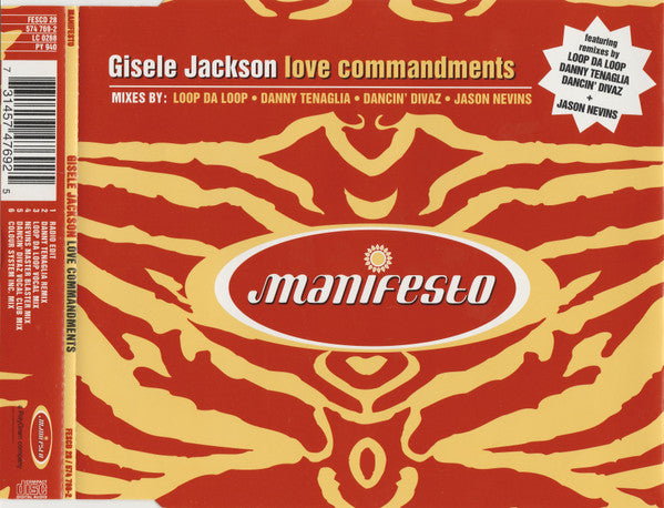 Gisele Jackson : Love Commandments (CD, Single)