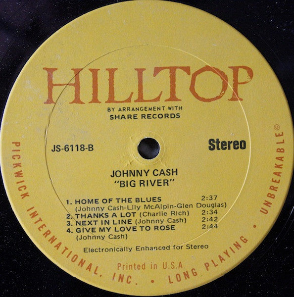 Johnny Cash : Big River (LP, Comp)