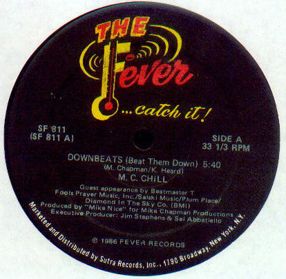 M.C. Chill : Downbeats (Beat Them Down) (12")