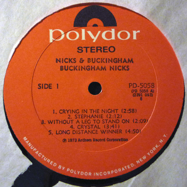 Buckingham Nicks : Buckingham Nicks (LP, Album, 6 -)
