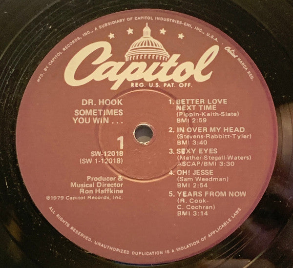 Dr. Hook : Sometimes You Win (LP, Album, Win)