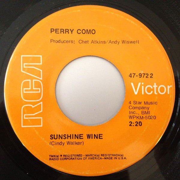 Perry Como : Seattle (7", Single, Ind)