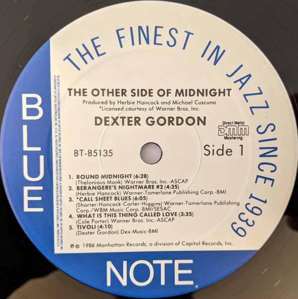 Dexter Gordon : The Other Side Of Round Midnight (LP, Album)