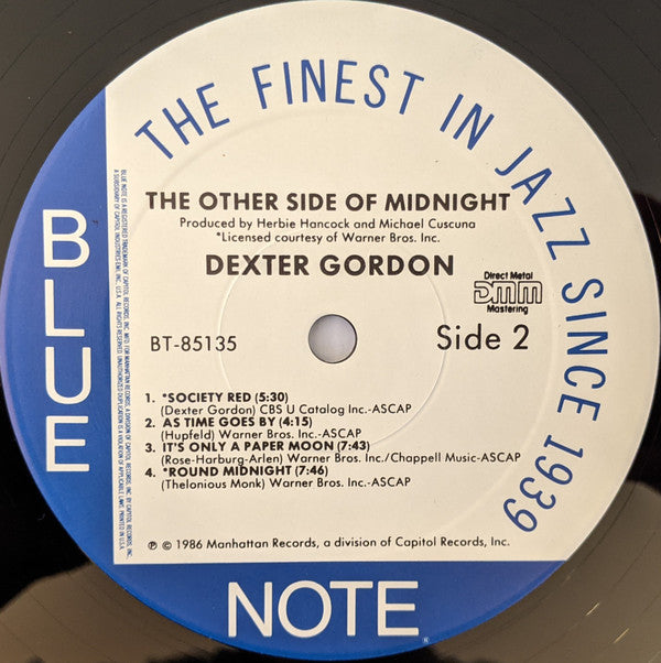 Dexter Gordon : The Other Side Of Round Midnight (LP, Album)