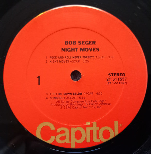 Bob Seger & The Silver Bullet Band* : Night Moves (LP, Album, Club, CRC)
