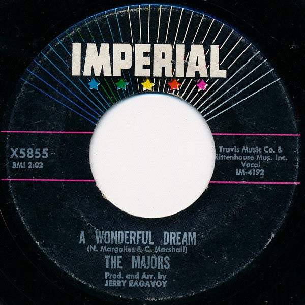 The Majors : A Wonderful Dream / Time Will Tell (7")