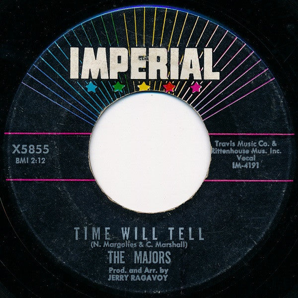 The Majors : A Wonderful Dream / Time Will Tell (7")