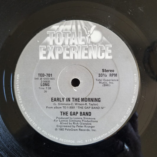 The Gap Band : Early In The Morning (12", PRC)