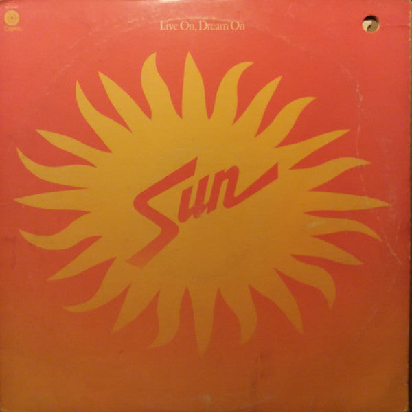 Sun (7) : Live On, Dream On (LP, Album, Win)