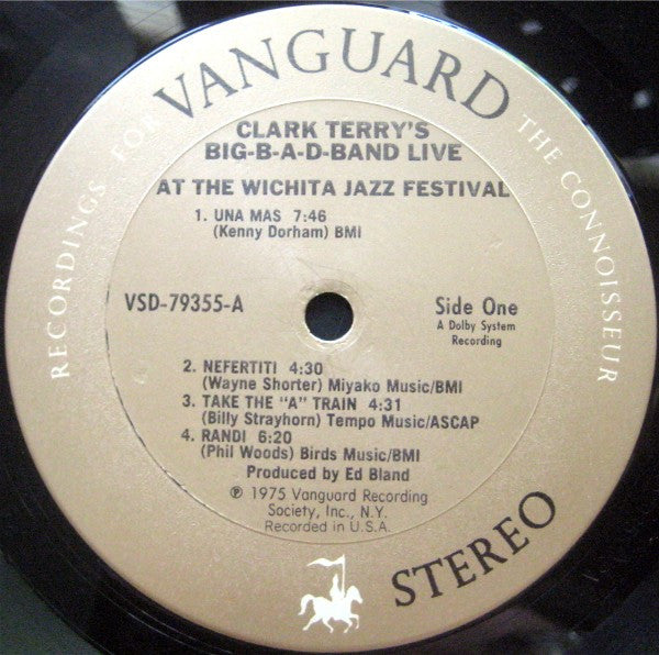 Clark Terry's Big B-a-d Band* : Clark Terry's Big-B-a-d-Band Live At The Wichita Jazz Festival 1974 (LP, Album)