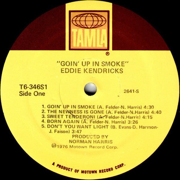 Eddie Kendricks : Goin' Up In Smoke (LP, Album, Mon)