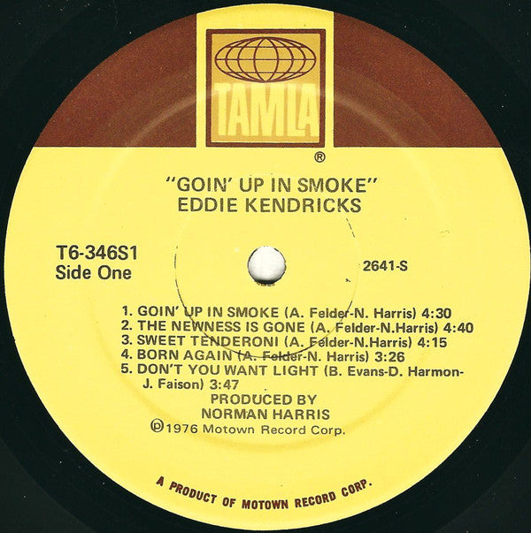 Eddie Kendricks : Goin' Up In Smoke (LP, Album, Mon)
