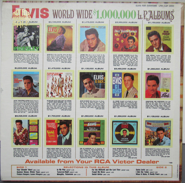 Elvis Presley : Elvis For Everyone! (LP, Album, RE)