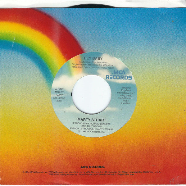 Marty Stuart : Hey Baby (7", Single)