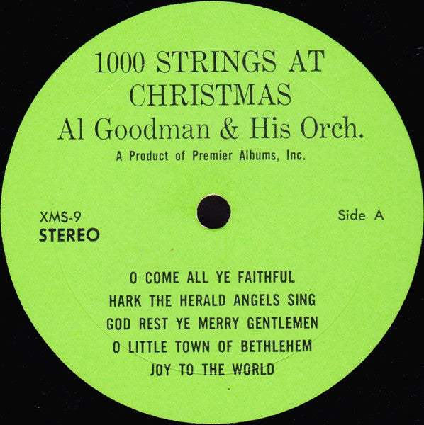 Al Goodman And His Orchestra : 1000 Strings At Christmas (LP, Album)