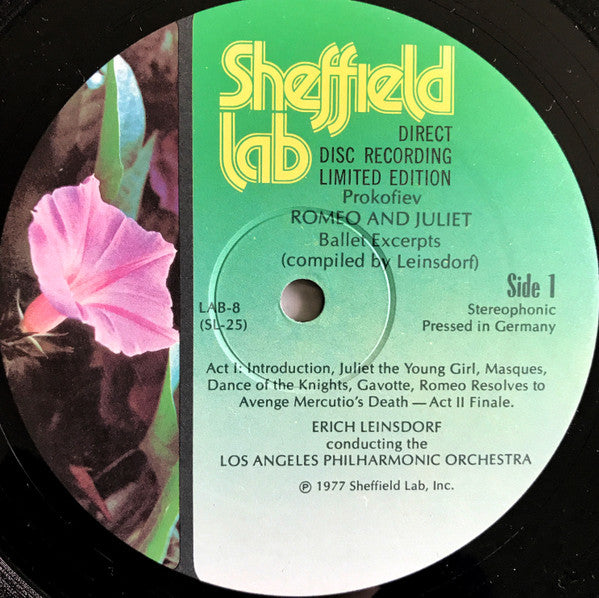 Prokofiev*, Erich Leinsdorf Conducting The Los Angeles Philharmonic* : Excerpts From The Ballet, Romeo And Juliet (LP, Album, Ltd, RE, RP, Gat)