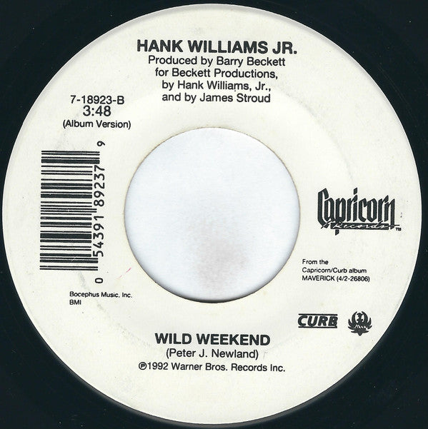 Hank Williams, Jr.* : Come On Over To The Country (7", Single, Spe)