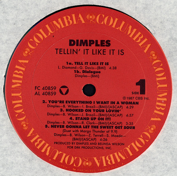 Dimples* : Tellin' It Like It Is (LP, Album)