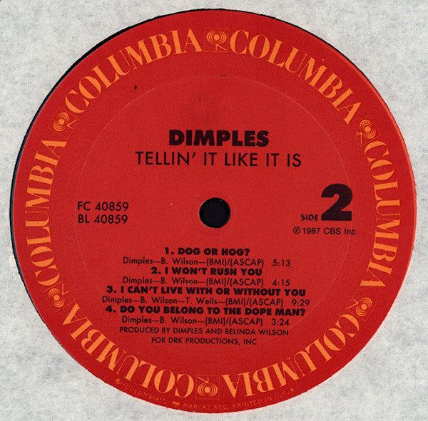 Dimples* : Tellin' It Like It Is (LP, Album)