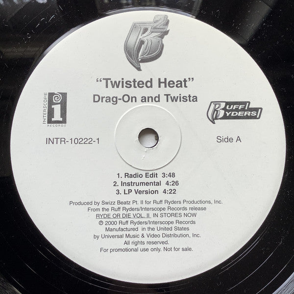 Drag-On And Twista / Parlé* : Twisted Heat / It's Going Down (12", Promo)