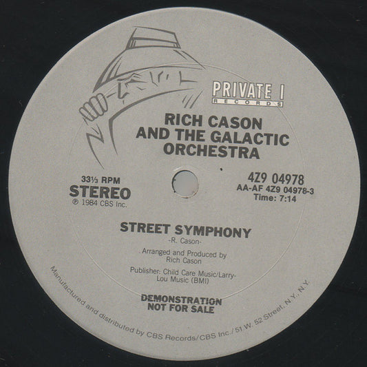 Rich Cason And The Galactic Orchestra : Street Symphony (12", Promo)
