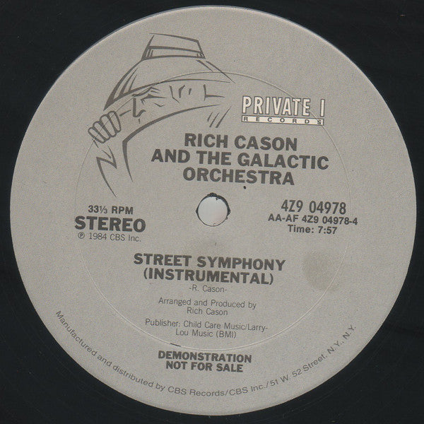 Rich Cason And The Galactic Orchestra : Street Symphony (12", Promo)
