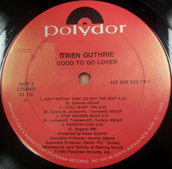 Gwen Guthrie : Good To Go Lover (LP, Album, 57)